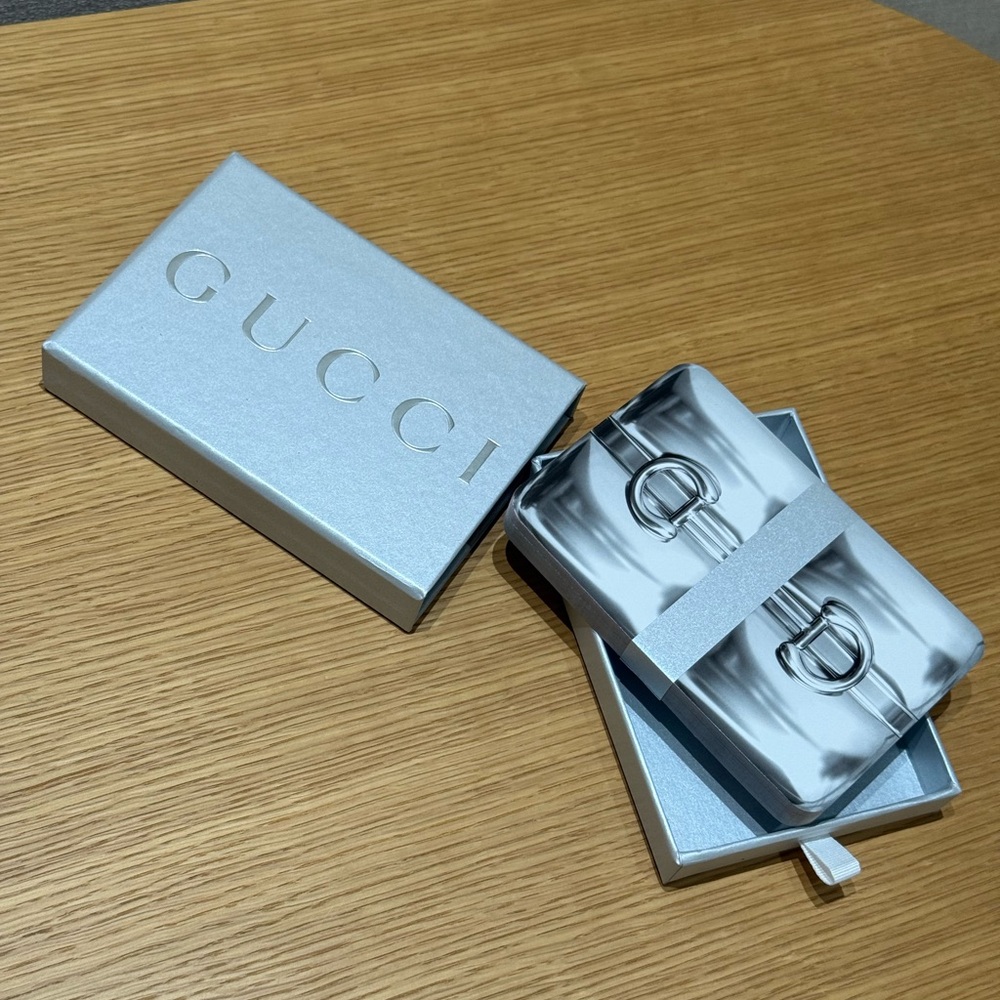 Gucci Silver VIP horsebit playing cards